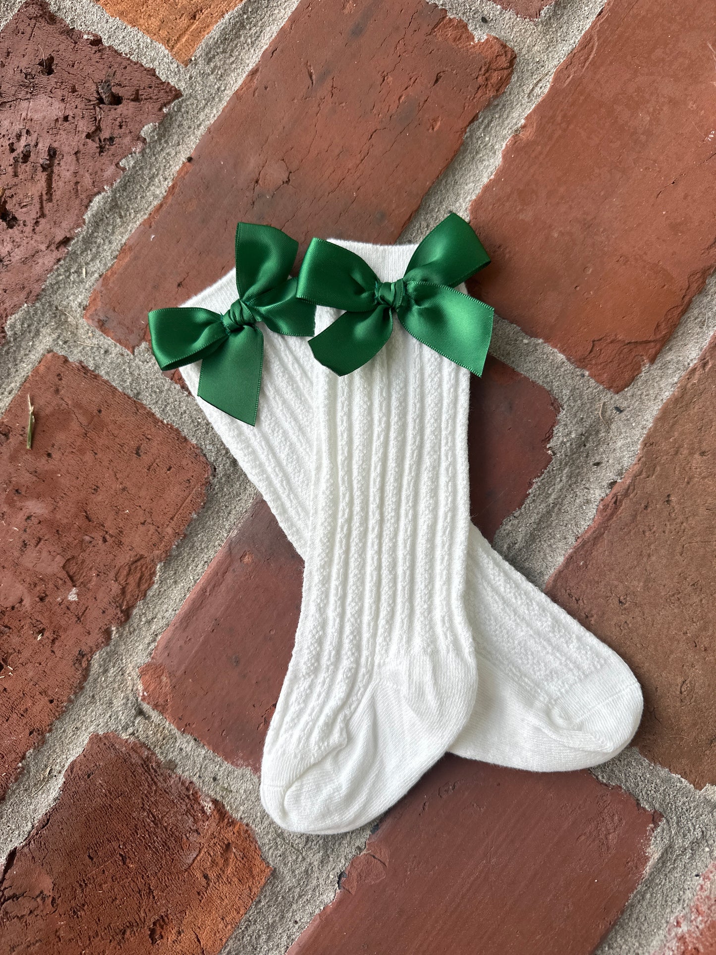 Satin Bow Socks