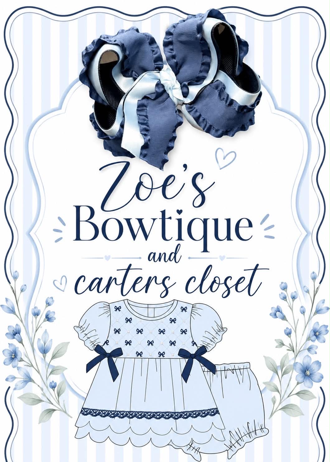 Zoe’s Bowtique Winter Blues Collab ETA NOVEMBER