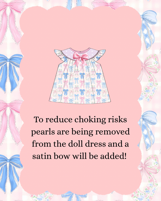 Bow Gardens Doll Dress