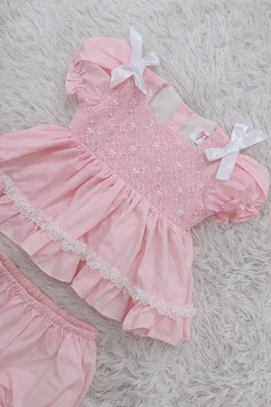 Baby Pink Full Chest Bloomer Set ETA APRIL TO CC