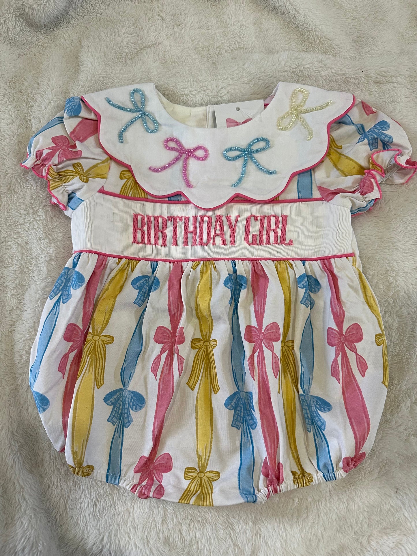 Birthday Girl Beaded Bubble