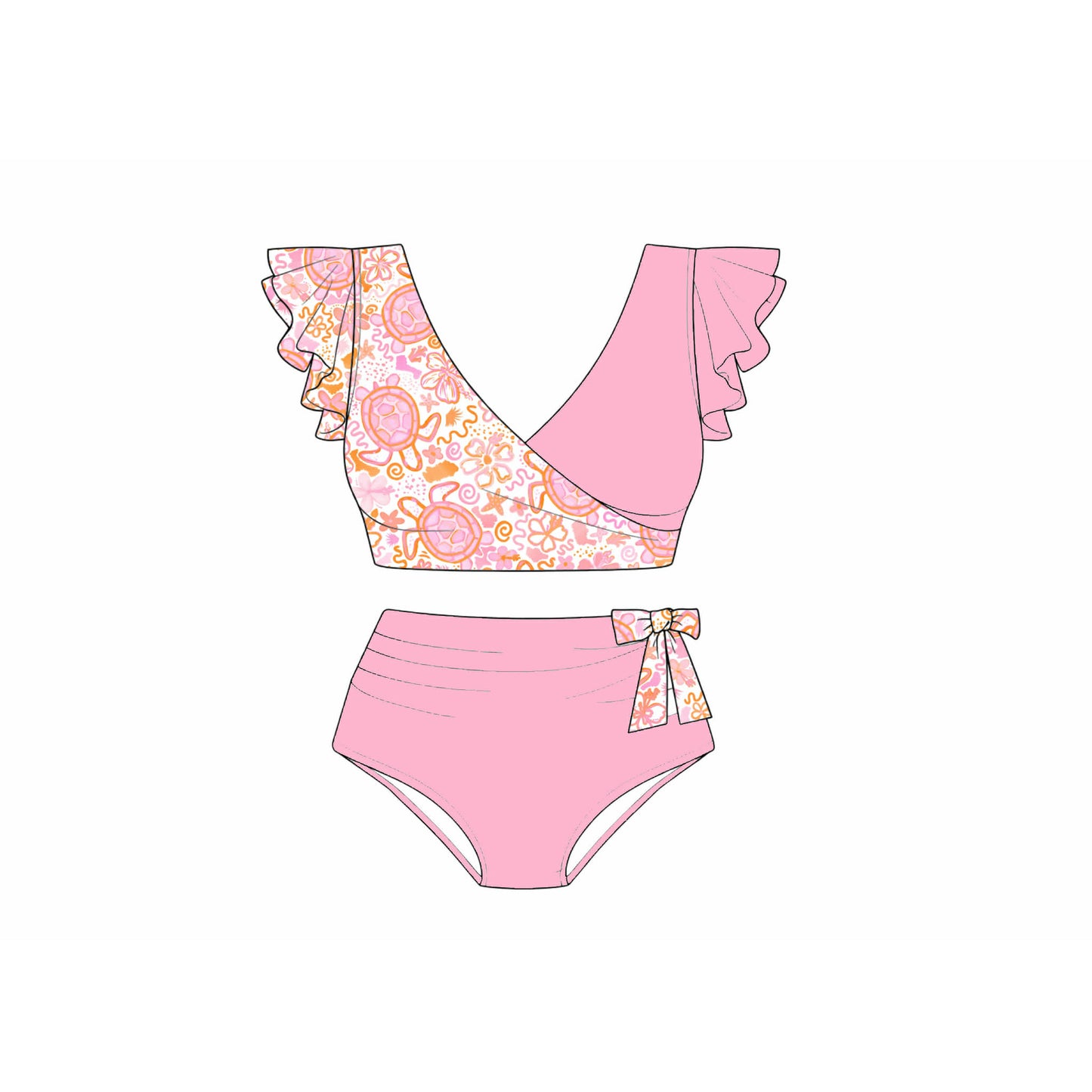 RTS Turtles Mom Swim | FINAL SALE