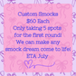 CUSTOM SMOCK